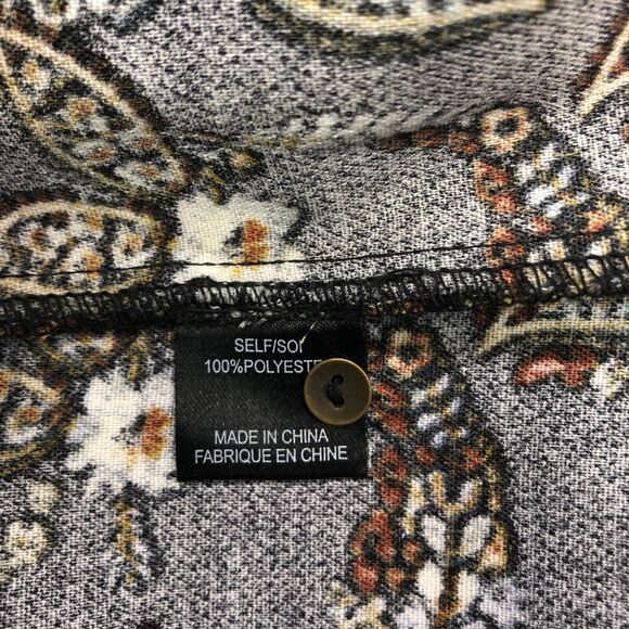 WAYF Women Long Sleeve Floral Boho Polyester Dress Size Small Black B261 -23 - Picture 9 of 15